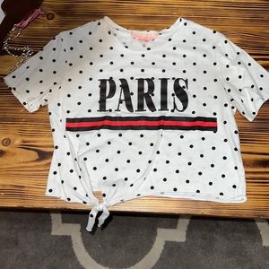 paris pockadot shirt